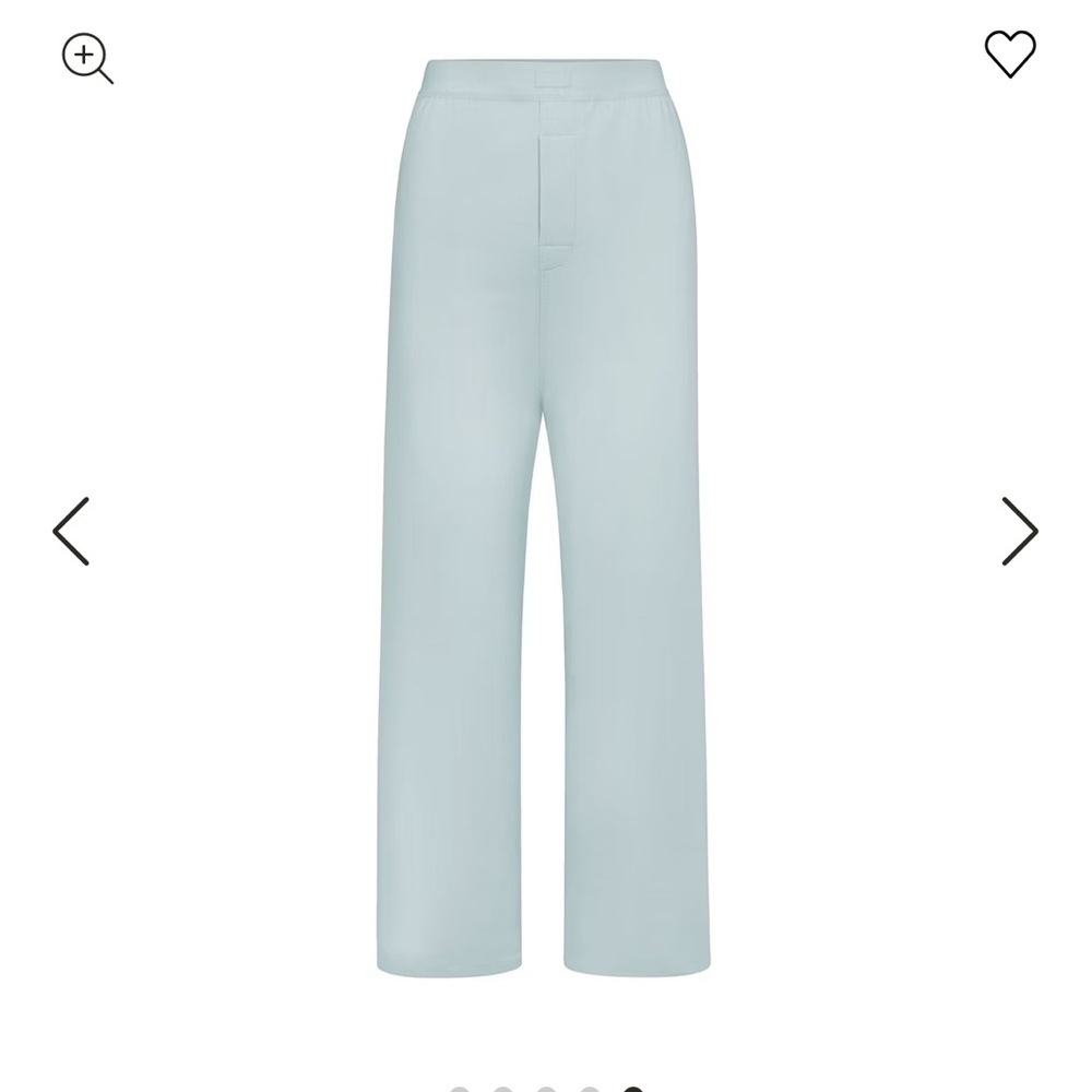 SKIMS Blue Wide-Leg Pajama Pants